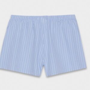 Wilfred Light Blue Striped Athletic Shorts